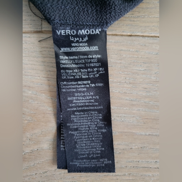 Vero moda black blouse / top - Picture 4 of 5